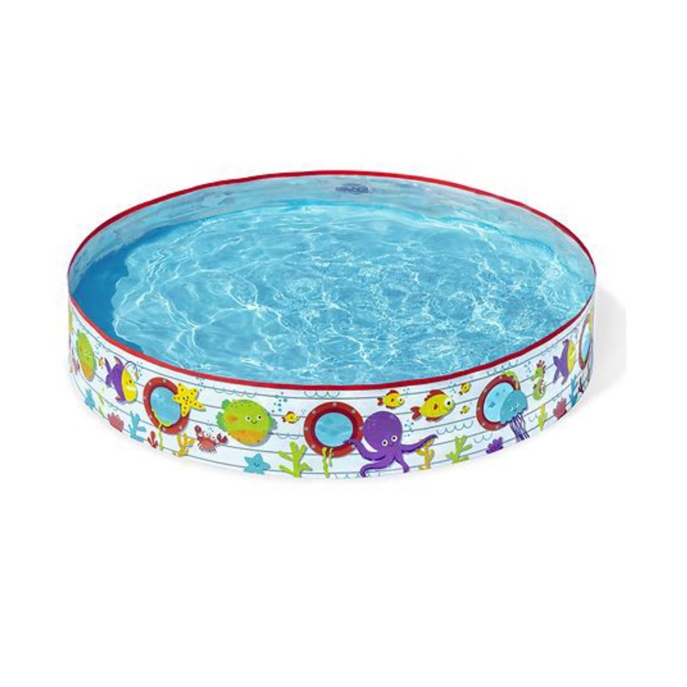 H2O GO! Colorful Kids' Baby’s Inflatable Kiddie Pool 60” x 10”